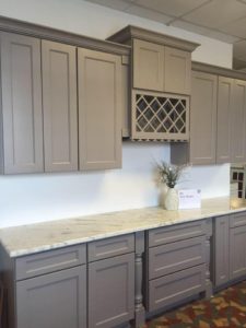shaker gray cabinets