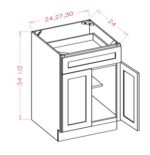 Base 30 1 drawer, 2 doors
