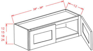 Wall Bridge Cabinet 12"deep