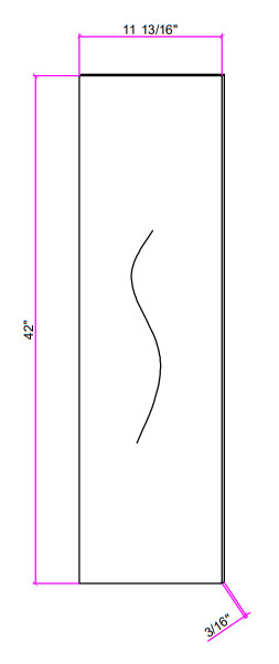 wall end panel 12x42