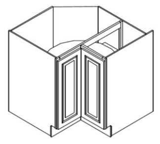 Rustic Gray Shaker-BLS36