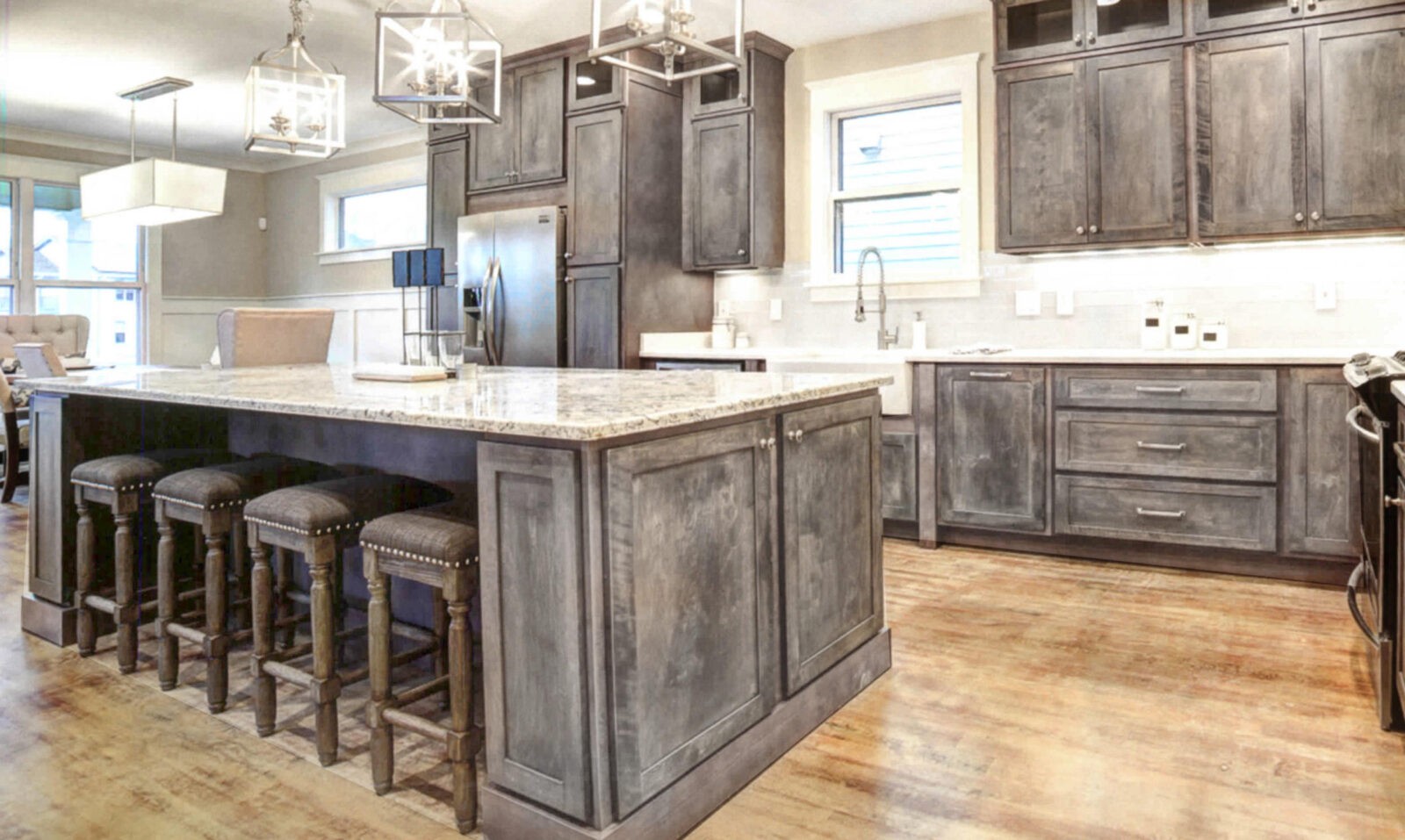 Rustic Gray shaker kitchen