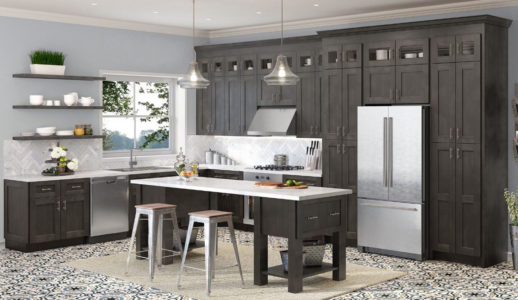 Shaker Charcoal Gray Cabinets