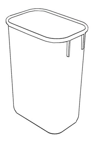 Lancaster Gray-Waste Basket