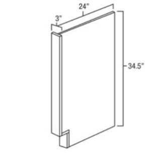 base end panel with stile
