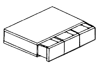 Wall Stacked drawers