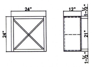 Wall Wine Rack X type
